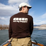 Eat My Hopper Long Sleeve Brown T-Shirt