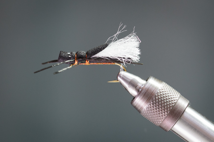 Cartman foam cylinder stonefly hopper pattern