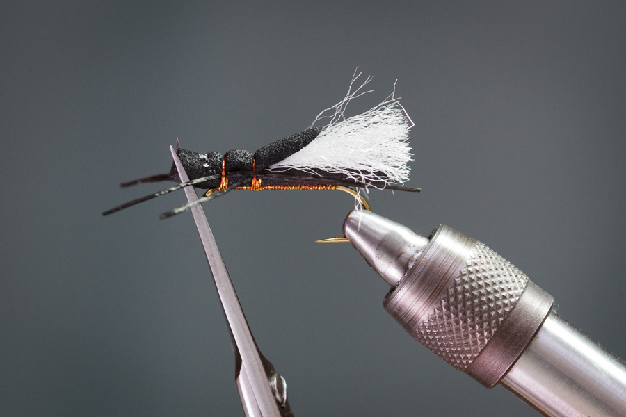 Trim head on foam fly